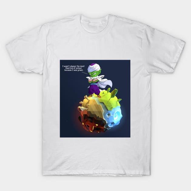 Chibi Piccolo - Backstory T-Shirt by ay_alet